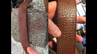 Remove Embossing Pattern from Leather [upl. by Kaleena]