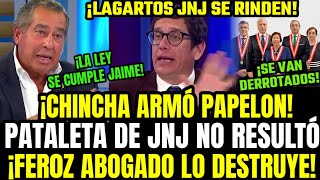 LO ACABÓ ABOGADO DE PATRICIA DEJA MUDO A CHINCHA Q LLORA PORQ JNJ SE RINDIÓ Y ACEPTA SU DESTITUCIÓN [upl. by Hort281]