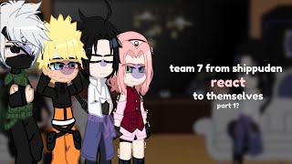 team 7 from shippuden react  ¥  part1 🇧🇷🇺🇸 sasusaku narusaku [upl. by Chrotoem]