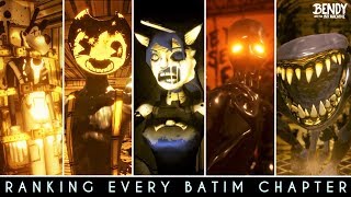 Ranking EVERY Bendy Chapter Which BATIM Chapter is Best [upl. by Yroc]