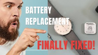 Successful DIY Battery Replacement  Junghans Form Quarz  Living Alone Productive [upl. by Greenman247]