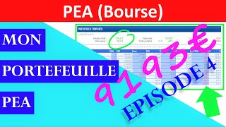 ✔️ MON PORTEFEUILLE PEA BOURSE  EPISODE 4 2020 [upl. by Sherline885]