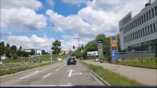 Driving from Glattbrugg to Zürich Flughafen [upl. by Annoynek55]