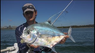 Maroochy River Trevally Fishing with Holt Productions Swim Prawns [upl. by Haydon]