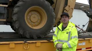 Tie Down  How ADOTampPF Operators Secure Heavy Equipment for Transport [upl. by Comethuauc]