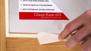 HowTo Glaze your sash windows using ART GlazeEase 601 [upl. by Aiuqat]