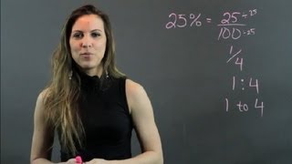 Percent as a Ratio  High School Math Help [upl. by Tanberg]