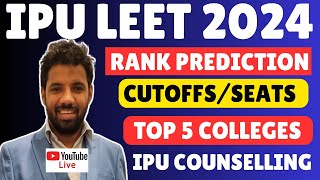 IPU BTECH LATERAL ENTRY 2024  RANK PREDICTION  CUTOFF  TOTAL SEATS  IPU COUSELLING TOP 5 COLLEGE [upl. by Anika507]