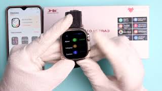 How To Change HK10 Ultra 3 Smart Watch Language To English [upl. by Rhiamon]