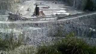 Open Pit Mine quotStone Quarryquot Flat Rock Indiana [upl. by Yenruogis]