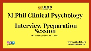 M Phil Interview Preparation UIBS 2021 [upl. by Jaquenette153]