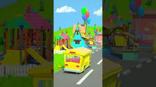 Roues Sur le Bus shorts reels wheelsonthebus chanson dessinanimé musique [upl. by Annaj]