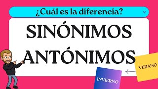 SINÓNIMOS y ANTÓNIMOS para NIÑOS de PRIMARIA  𝐄𝐣𝐞𝐫𝐜𝐢𝐜𝐢𝐨 𝐩𝐫𝐚́𝐜𝐭𝐢𝐜𝐨 ✏ [upl. by Stoughton]