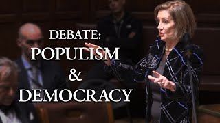 Nancy Pelosi argues that populism is a threat to democracy due to voters being manipulated 56 [upl. by Maurreen]