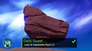 Land at Impossible Rock Fortnite Challenge Land at Impossible Rock Fortnite Location [upl. by Gayl]