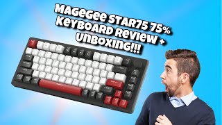 MageGee Star75 75 Keyboard Unboxing amp Review Best budget keyboard [upl. by Balliol]