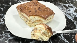 Voici le meilleur gâteau chocolatcaramel SANS CUISSON 👩🏻‍🍳 Dessert express [upl. by Nolte]