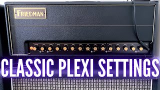 Friedman BE 100 Deluxe  Best Marshall Plexi Settings [upl. by Thissa]