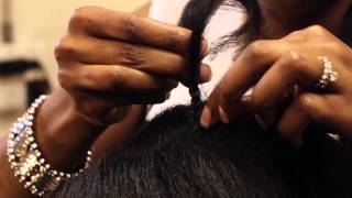 How to Do African Hair Braiding  Styling Black Hair amp More [upl. by Gall]