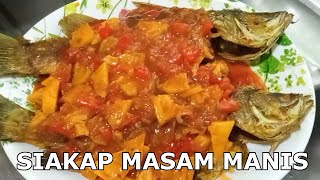 IKAN SIAKAP MASAK MASAM MANIS  Cara paling senang dan sangat sedap [upl. by Arata930]