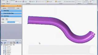 Solid Edge Surfacing Tutorial  How To Use Swept Surface [upl. by Emlyn373]