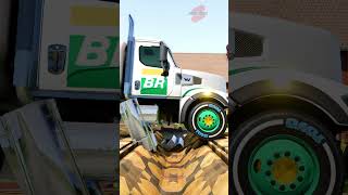 Chained Tanker Trucks vs Gutter shorts beamng beamngdrive beamngcrashes trucksvs [upl. by Hauser]