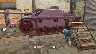 Tank Mechanic Simulator  II  quotFixing and Driving The Stugquot [upl. by Adalbert]