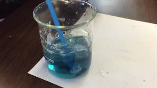 Bromothymol blue changing colors with only a breath [upl. by Kehoe768]