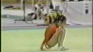 Li Li  1991 World Sports Fair EF  Floor Exercise [upl. by Ennovehc]