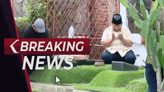 BREAKING NEWS  Prabowo Subianto Ziarah ke Makam Sang Ayah di TPU Karet Bivak Jakarta [upl. by Krystyna986]