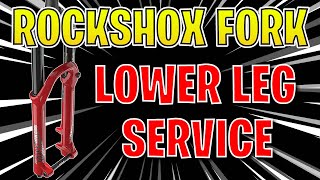 Rockshox Lyrik 50H Lower Leg Service 🛠️ Ultimate DIY how to  MTB tutorial for beginners [upl. by Chariot]