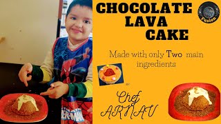 Chocolate Lava Cake Oats Biscuits2 IngredientsEggless2 min cake by Arnavlava cake [upl. by Brigid]