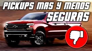 Las Pickups Más y Menos Seguras del 2019 [upl. by Ayra]