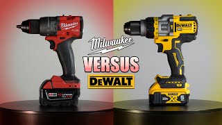 Milwaukee vs DeWalt Hammer Drill  Flexvolt DCD999 vs M18 Fuel 2904 [upl. by Liatris672]