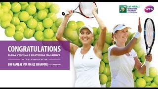 Ekaterina Makarova amp Elena Vesnina Qualify For 2016 WTA Finals [upl. by Areivax]