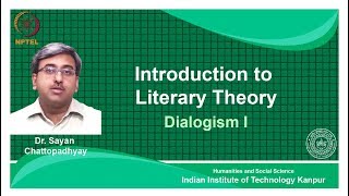 noc18hs31Lecture 12Dialogism I [upl. by Machutte]