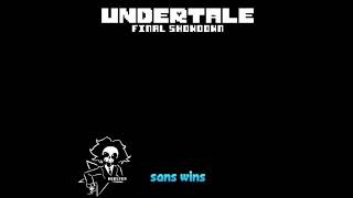 UNDERTALE Final Showdown  MATCH  Sans Wins [upl. by Nance]