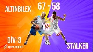 Altınbilek  Stalker  Div 3  Sporsepeti Basketbol Ligi [upl. by Mae321]