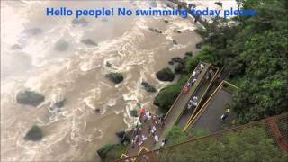 Iguazu Falls Brazil Side Cataratas do Iguaçu on Christmas Day 2015 [upl. by Allisan]