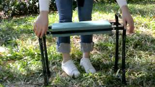 Garden Kneeler And Seat With 2 Bonus Tool Pouches [upl. by Ejroj]