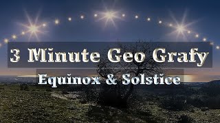 3 Minute Geography  Equinox amp Solstice [upl. by Yecaj]