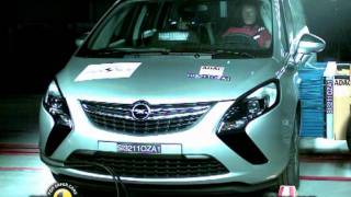 All new Opel Zafira 2012 Euro NCAP Crash Test [upl. by Dennison]