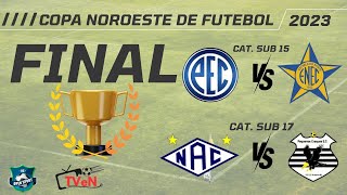 FINAL COPA NOROESTE DE FUTEBOL CATEGORIA SUB 15 E SUB 17 AO VIVO [upl. by Vasta]