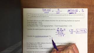 Crude Birth and Death Rate Calculations [upl. by Eneroc927]