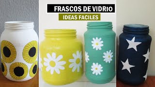 3 IDEAS FÁCILES con FRASCOS 😍 RECICLAJE ♻ CÓMO HACER ETIQUETAS 🌼 ARTESANATO 💕 Arte en casa [upl. by Reube]