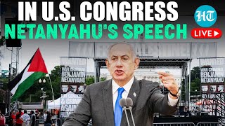 LIVE  USA Netanyahus Speech In Congress Kamala Harris Absent Amid Divisions Over IsraelGaza War [upl. by Cirederf]