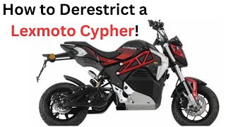 How to Derestrict a Lexmoto Cypher [upl. by Hobart]