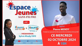 🔴 EN DIRECT  quotESPACE JEUNESquot DU 02 OCTOBRE 2024 [upl. by Eelik]