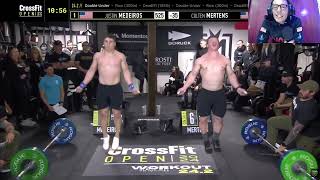 CrossFit Open 242 Justin Medeiros Vs Colten Mertens [upl. by Beshore]