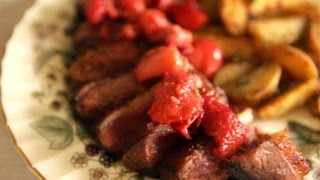 Recette de magret de canard aux fruits [upl. by Ursala874]